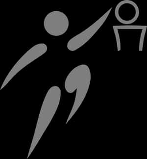 Basketball Pictogram Dunking Player PNG image with transparent background