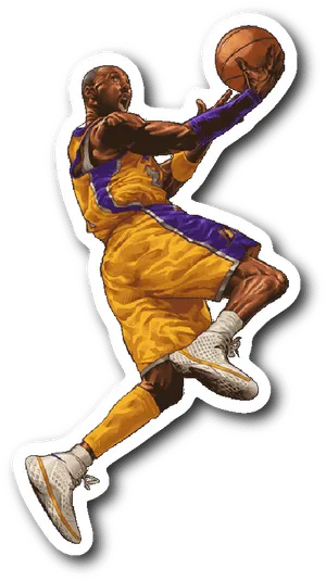 Basketball Player Action Pose PNG Image