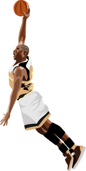 Basketball_ Player_ Dunk_ Illustration.png PNG image with transparent background