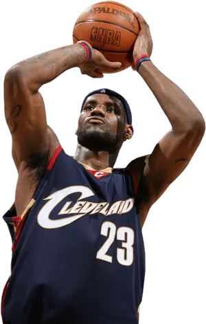 Basketball_ Player_ Free_ Throw_ Pose PNG Image