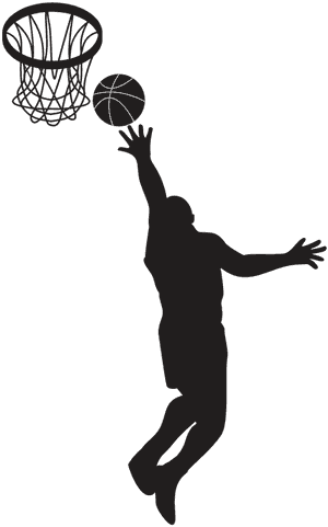 Basketball Player Black And White, HD Png Download PNG image with transparent background
