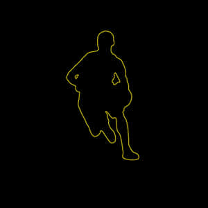 Basketball Player Silhouette PNG image with transparent background