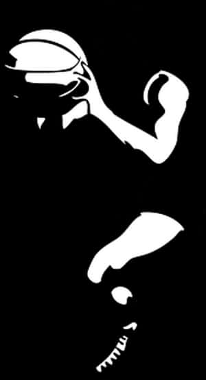 Basketball Silhouette Art PNG image with transparent background
