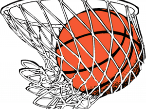 Jpg Royalty Free Stock Basketball Hoop Swoosh Clipart - Basketball Ball, HD Png Download PNG image with transparent background