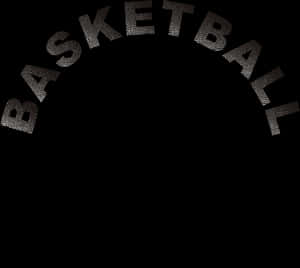 Basketball Text Artwork PNG image with transparent background