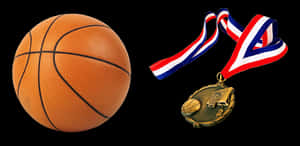Basketballand Medal Award PNG image with transparent background