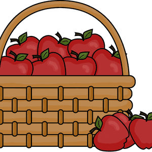 Empty Bushel Basket Clipart Clipart Suggest - Cartoon Basket With Apples, HD Png Download PNG image with transparent background