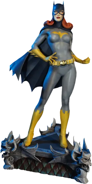 Batgirl Statue Pose PNG Image