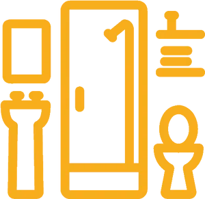 Bathroom Icon Vector PNG Image