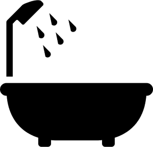 Bath Bathtub - Bath Icon Png, Transparent Png PNG