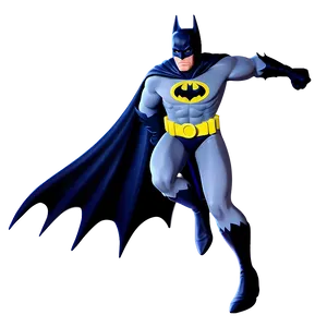 Batman Cartoon Action Pose Png Mey1 PNG Image