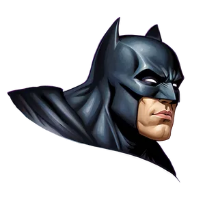 Batman Cowl Illustration Png Dqh53 PNG Image