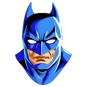 Batman Mask Outline PNG nub PNG image with transparent background