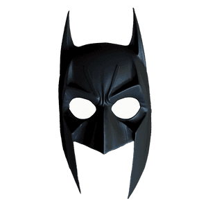 Batman Mask Silhouette PNG bwh PNG