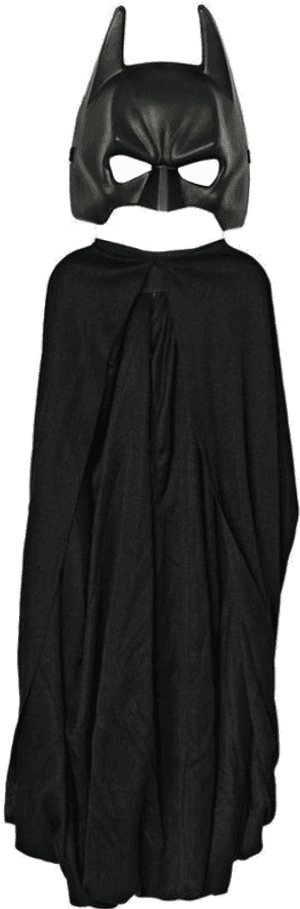 Batman Costume Cape Child Mask - Bat Man Mask And Hand, HD Png Download PNG