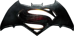 Batman_vs_ Superman_ Logo_ Fusion PNG Image