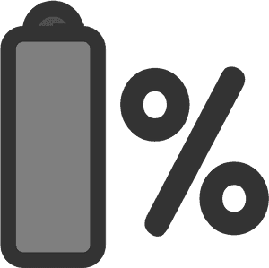 Ftlaptop Battery Svg Clip Arts - Phone Battery Left Clipart, HD Png Download PNG image with transparent background