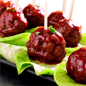 Bbq Meatball Appetizer Png Gyd PNG Image