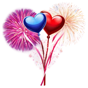 Be My Valentine Fireworks Png Dgy PNG Image