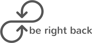 Be Right Back Signage PNG Image