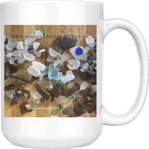 Beach Glass Treasures In A Pile Coffee/tea Mug - Coffee Cup, HD Png Download PNG with transparent background