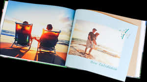 Beach Memories Photo Album PNG image with transparent background