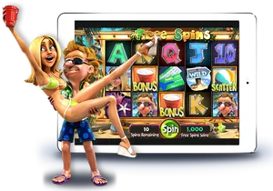 Beach Party Slot Game Characters PNG Image