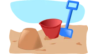 Beach Sandcastle Tools PNG Image