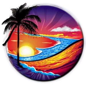 Beach Sunset Reflection Png 48 PNG Image