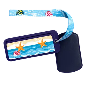 Beach Theme Luggage Tag Png 06292024 PNG Image