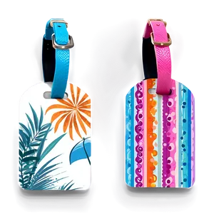 Beach Theme Luggage Tag Png 06292024 PNG Image