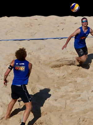 Beach Volleyball Action Shot.jpg PNG image with transparent background