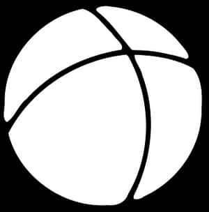 Beach Volleyball Icon Blackand White PNG image with transparent background