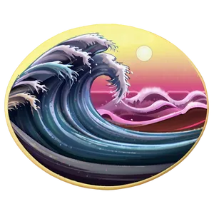 Beach Wave Emoji Png Iue PNG Image