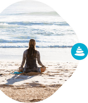 Illustration Serenity - Meditation PNG with transparent background