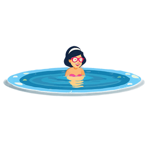 Beachside Swimming Scene PNG 74 PNG image with transparent background