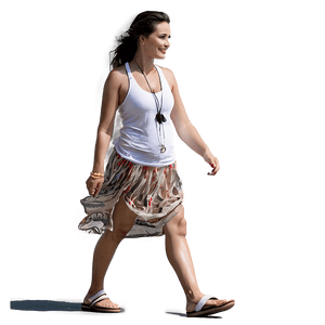 Beachside Walking View PNG qgh PNG image with transparent background