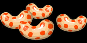 Bean Shaped Candies Illustration PNG image with transparent background