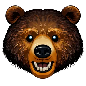 Bear Face Emoji Png Aju PNG Image