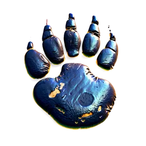 Bear Paw In Mud Png Oxc PNG Image