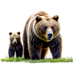 Bear With Cubs Png Ufy PNG Image