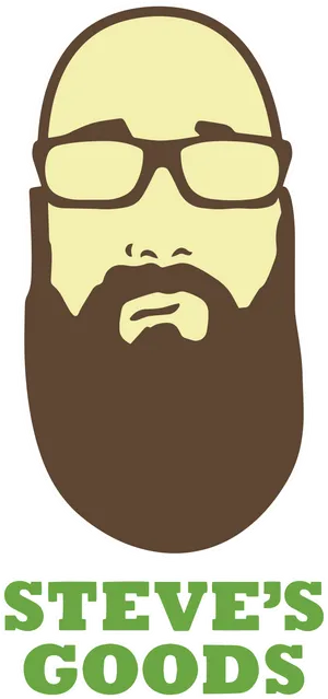 Bearded Logo Steve's Goods PNG Image