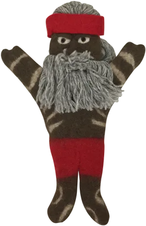 Bearded Puppetin Red Headband PNG Image