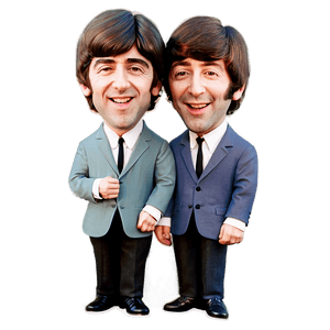 Beatles Cartoon Characters PNG bss25 PNG image with transparent background