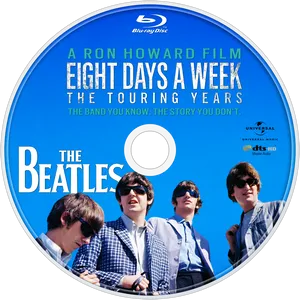 Beatles Eight Days A Week Blu Ray Disc PNG Image