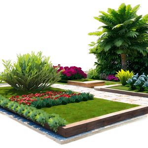 Beautiful Garden Layout PNG 06112024 PNG with transparent background