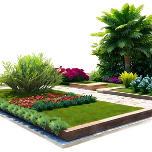 Beautiful Garden Layout Png 06112024 PNG Image