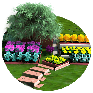 Beautiful Garden Layout PNG jhy71 PNG with transparent background