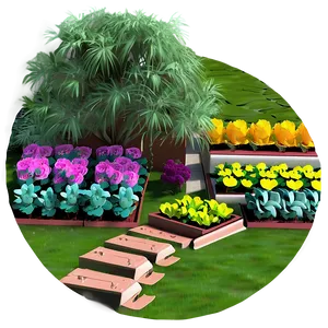 Beautiful Garden Layout Png Jhy71 PNG Image