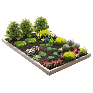 Beautiful Garden Layout PNG vtu PNG with transparent background